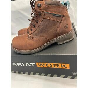 Ariat Work Womens Casual Work Mid Lace Nutty Brown Roundtoe US Womens 7 C Wide